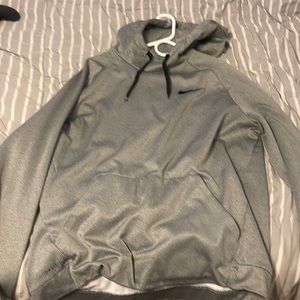 Gray Nike dri fit hoodie
